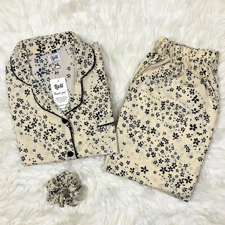 FAWN PRINTED PJ SET