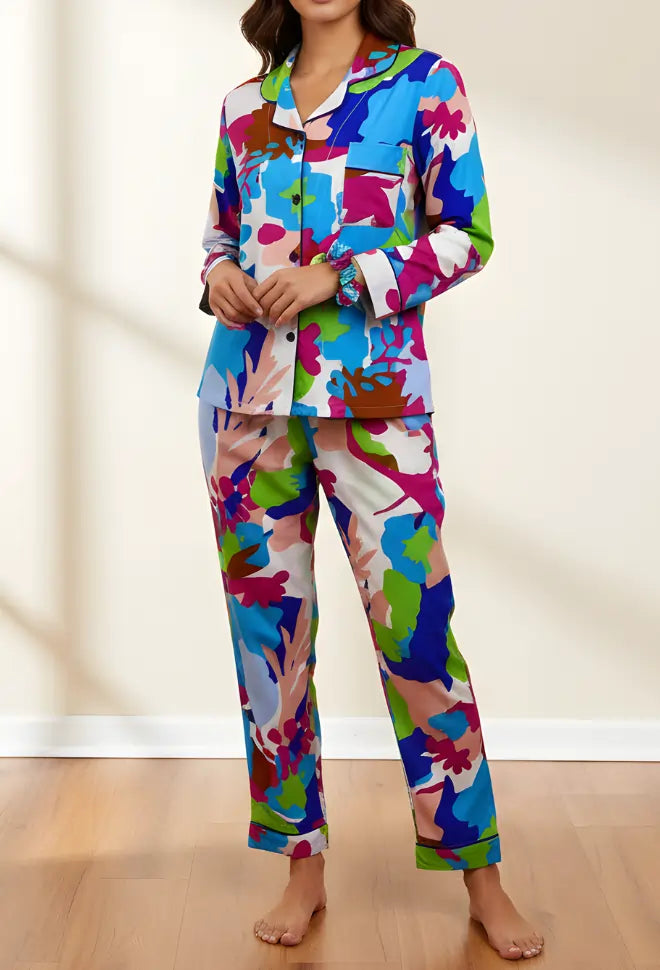 MINOR FAULT MULTICOLOR PRINTED PJ SET