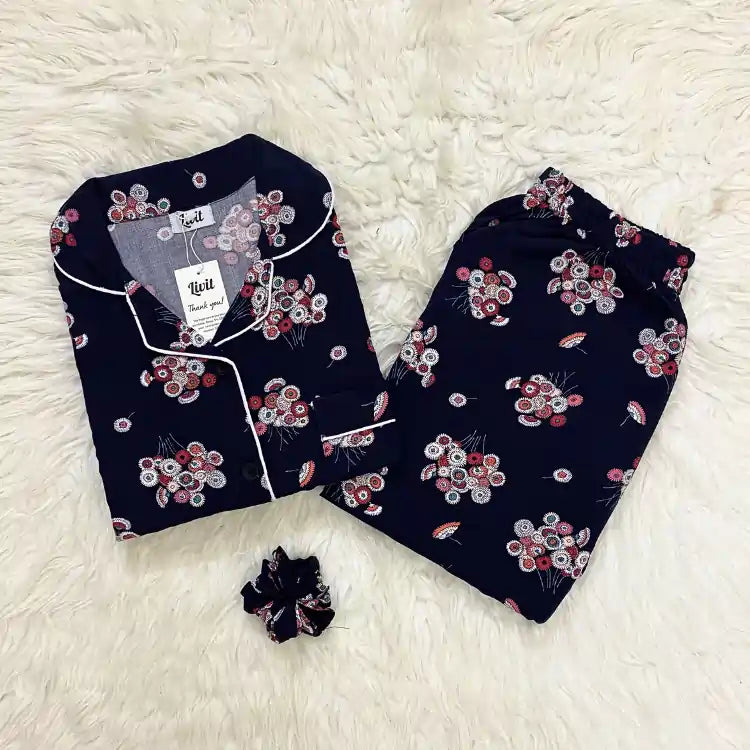 LIVIT™ Signature Collection PJ Set – Navy Bloom