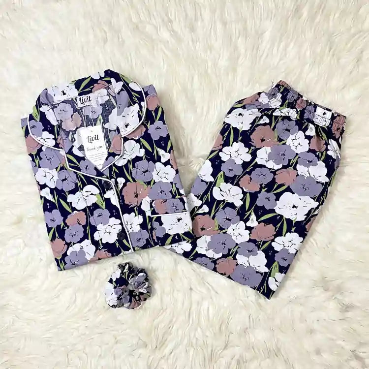 LIVIT™ Pure Comfort PJ Set – Midnight Meadow