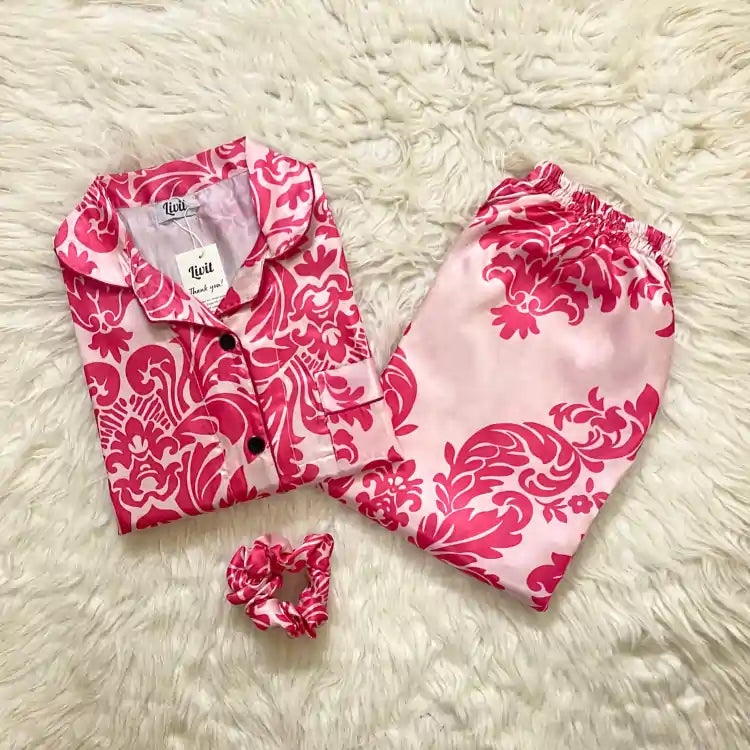 PINK PRINTED PJ SET