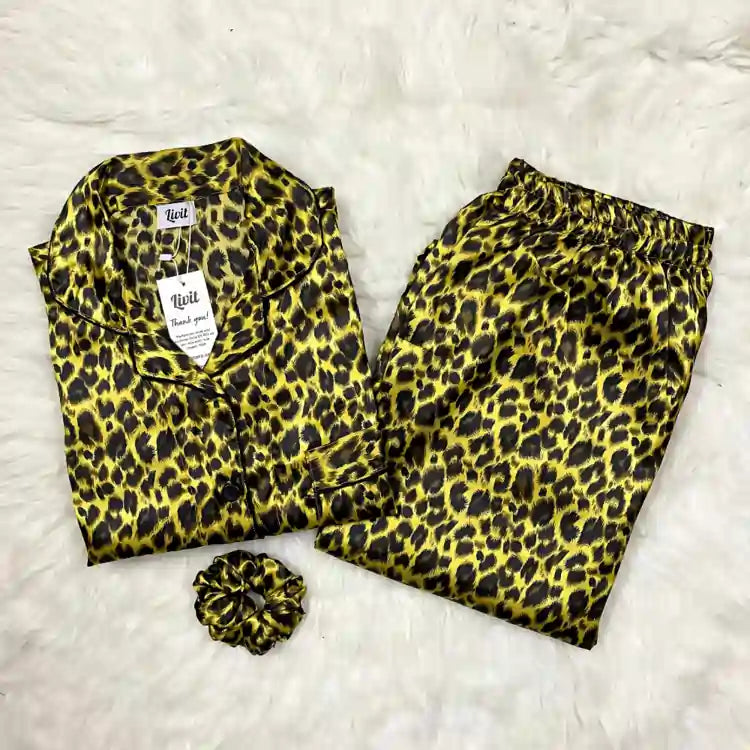 CHEETAH PRINTED PJ SET