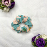 SCRUNCHIES - GREEN PRINTED