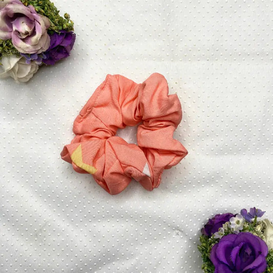 SCRUNCHIES - LIGHT RED PRINTED