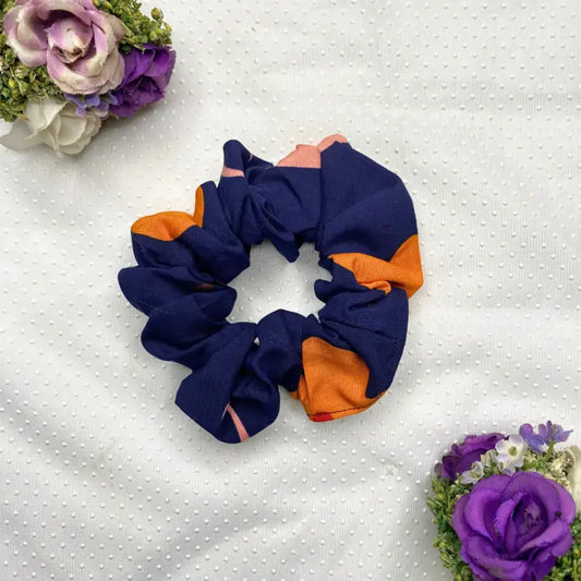 SCRUNCHIES - BLUE PRINTED