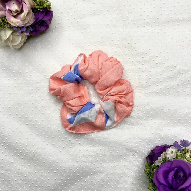 SCRUNCHIES - PINK PRINTED