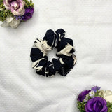 SCRUNCHIES - BLACK PRINTED