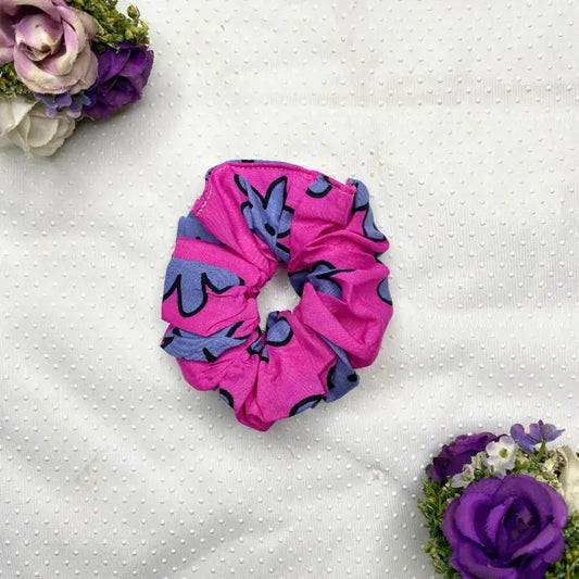 SCRUNCHIES - PINK PRINTED