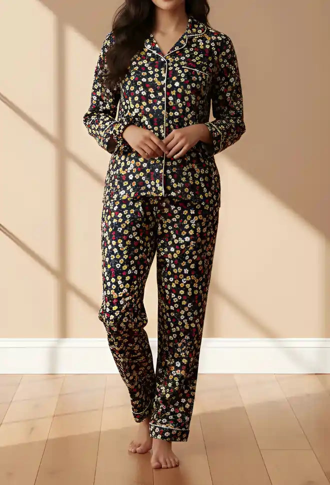 FLOWER PRINTED PJ SET