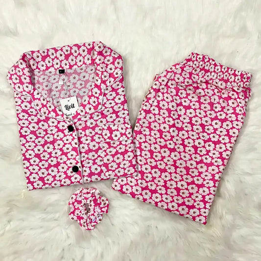 PINK PRINTED PJ SET