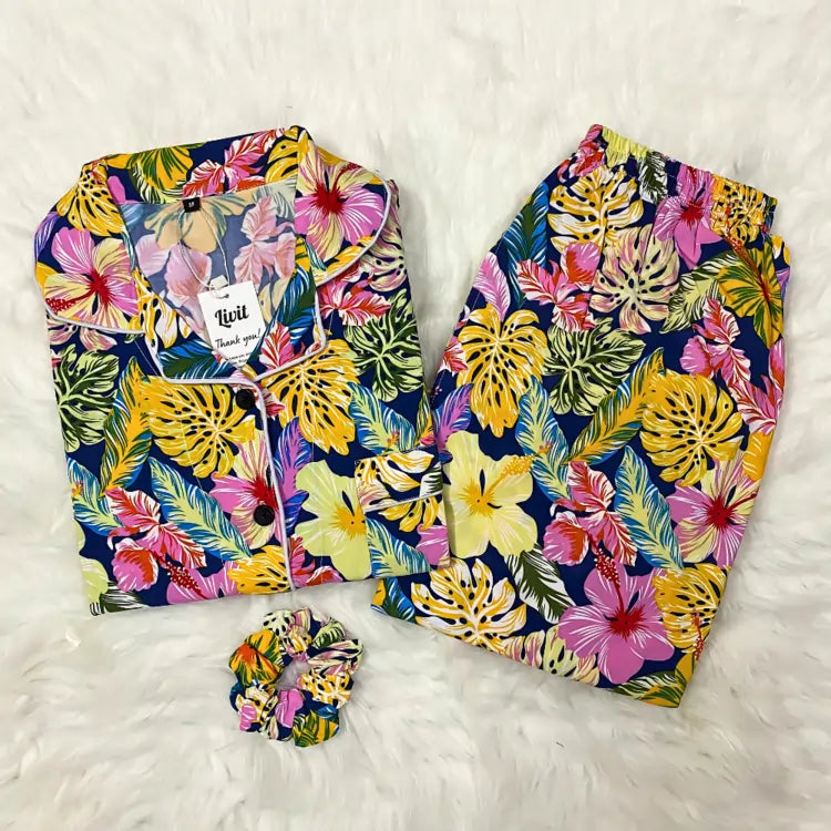 FLOWER PRINTED PJ SET