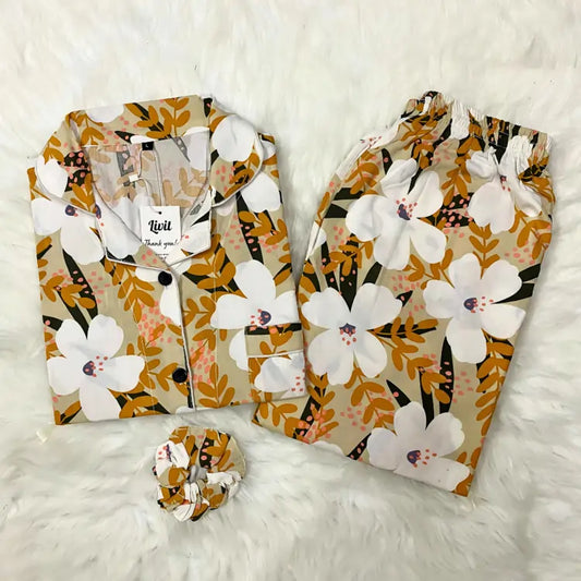 FLOWER PRINTED PJ SET