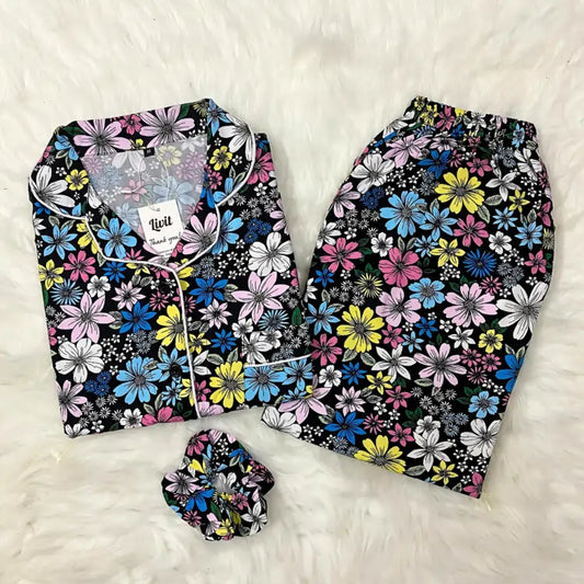 FLOWER PRINTED PJ SET