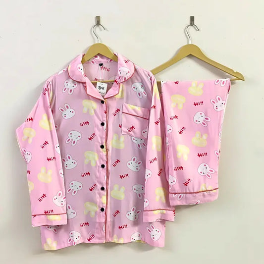 PINK PRINTED PJ SET