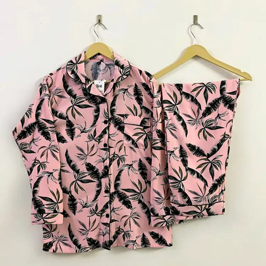 PINK PRINTED PJ SET