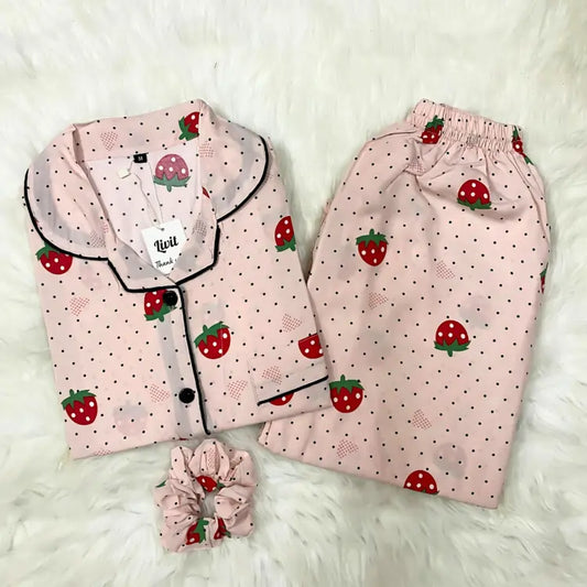 PINK PRINTED PJ SET