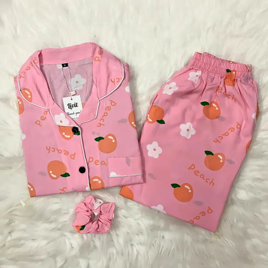 PINK PRINTED PJ SET