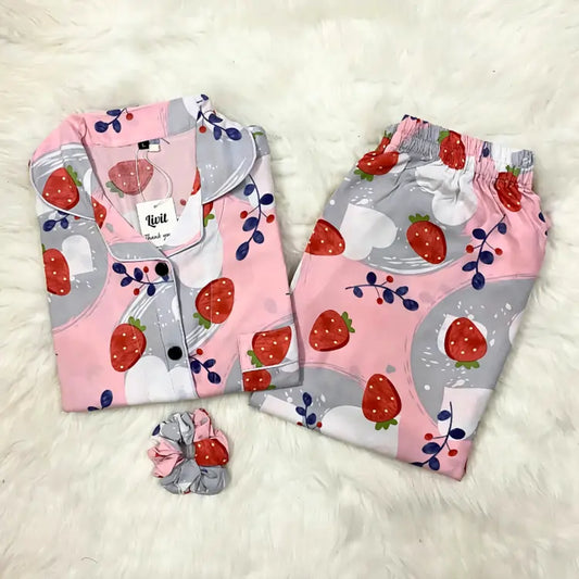 PINK PRINTED PJ SET