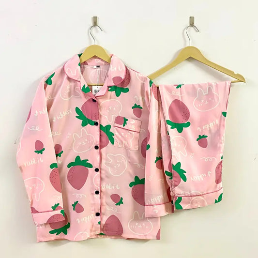 PINK PRINTED PJ SET