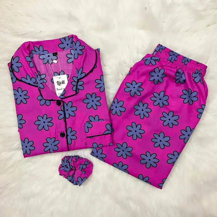 PINK PRINTED PJ SET