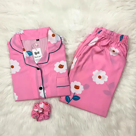 PINK PRINTED PJ SET