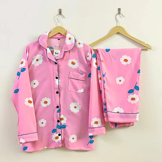 PINK PRINTED PJ SET