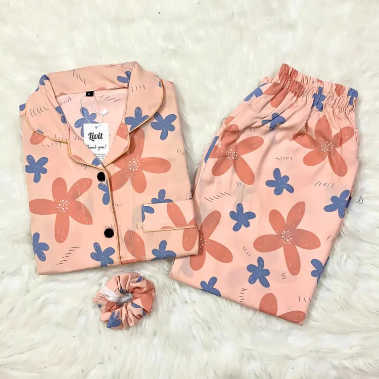 PINK PRINTED PJ SET