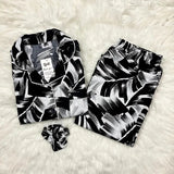 BLACK PRINTED PJ SET