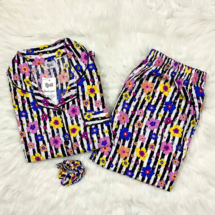 FLOWER PRINTED PJ SET