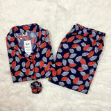 BLUE PRINTED PJ SET