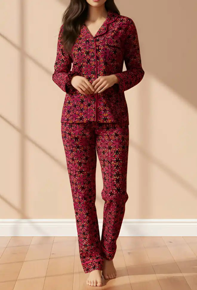 MULTICOLOR PRINTED PJ SET