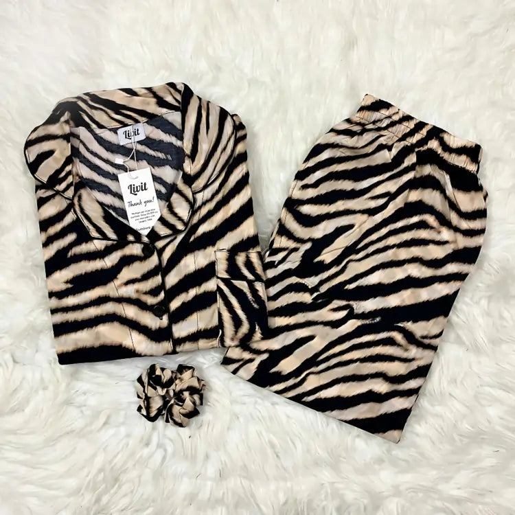 ZEBRA PRINTED PJ SET