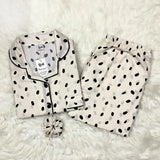 OFF WHITE PRINTED PJ SET