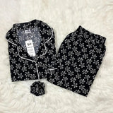 BLACK PRINTED PJ SET