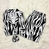 WHITE PRINTED PJ SET