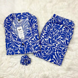 WHITE PRINTED PJ SET