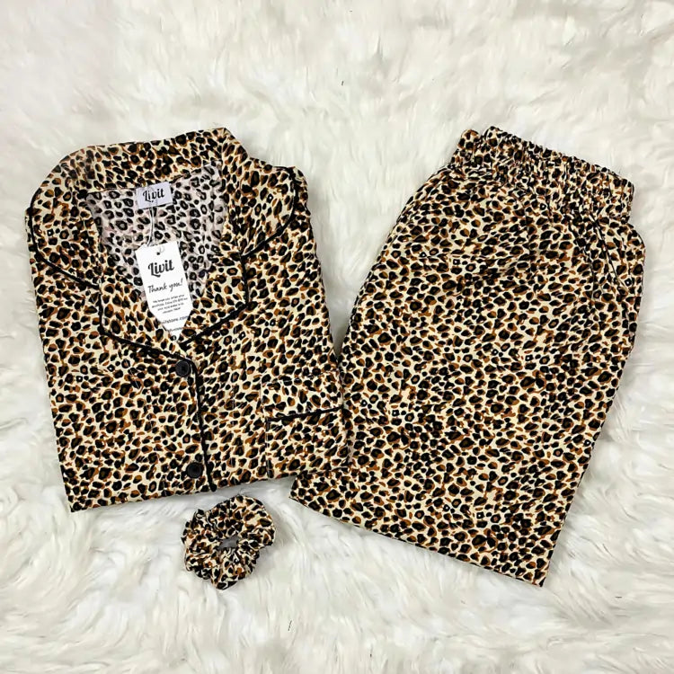 CHEETAH PRINTED PJ SET