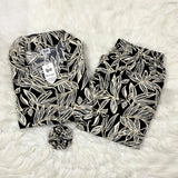 BLACK PRINTED PJ SET