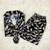 BLACK PRINTED PJ SET