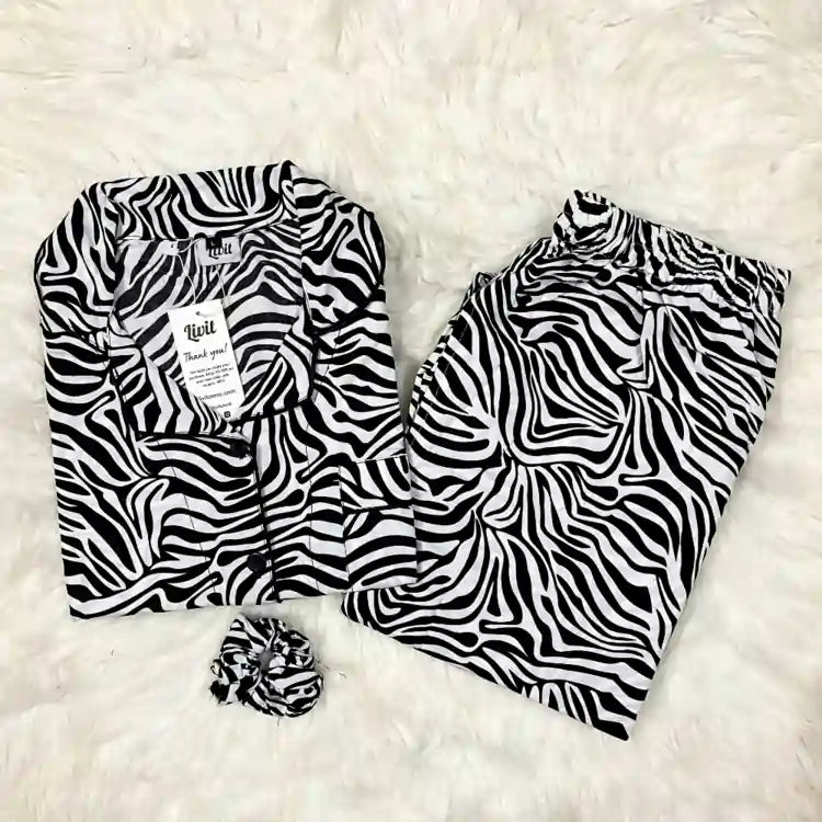 ZEBRA PRINTED PJ SET