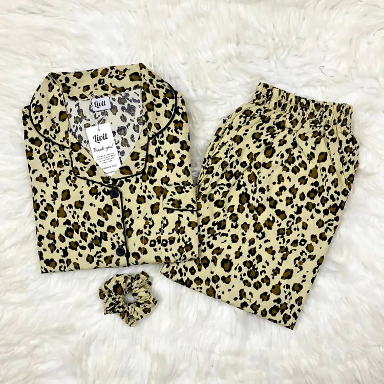 CHEETAH PRINTED PJ SET
