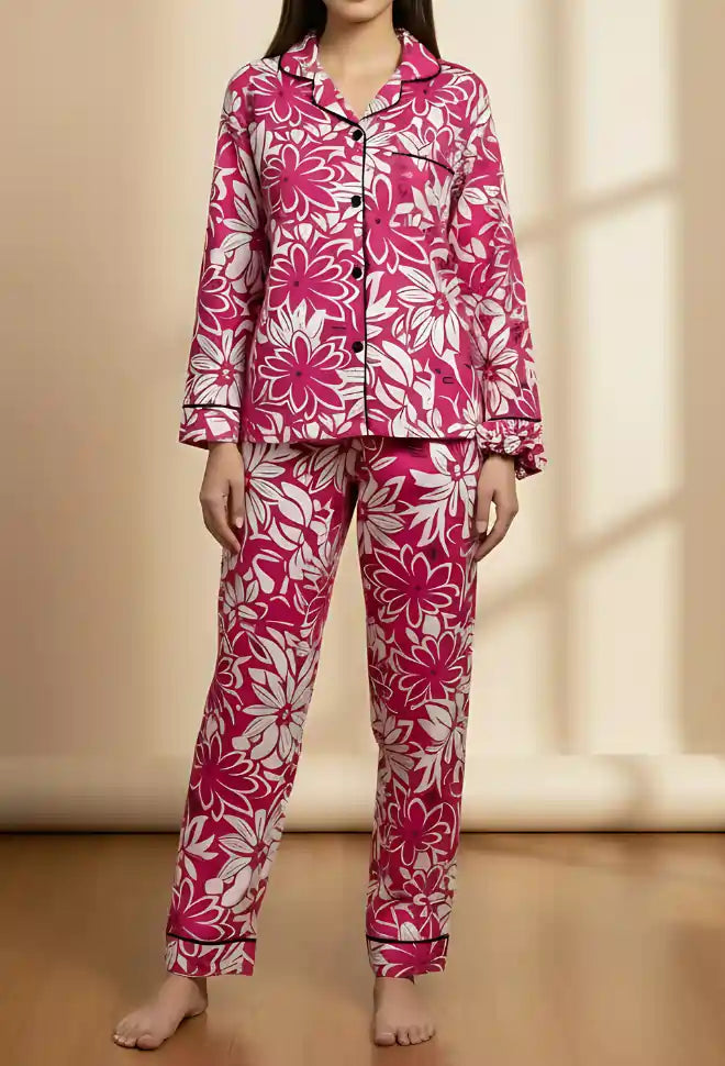 MINOR FAULT PINK PRINTED PJ SET