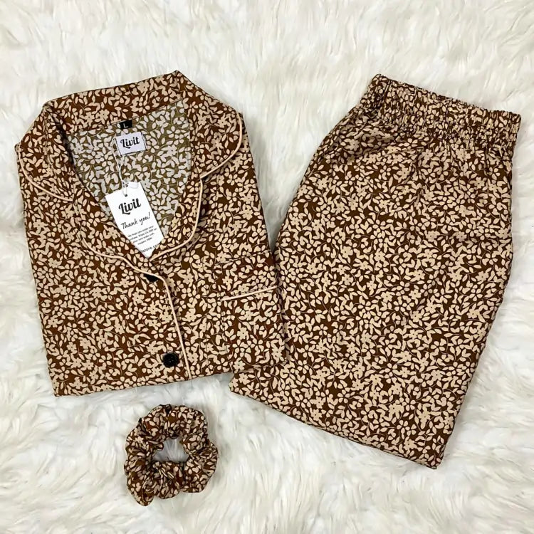 FAWN PRINTED PJ SET