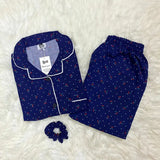 BLUE PRINTED PJ SET