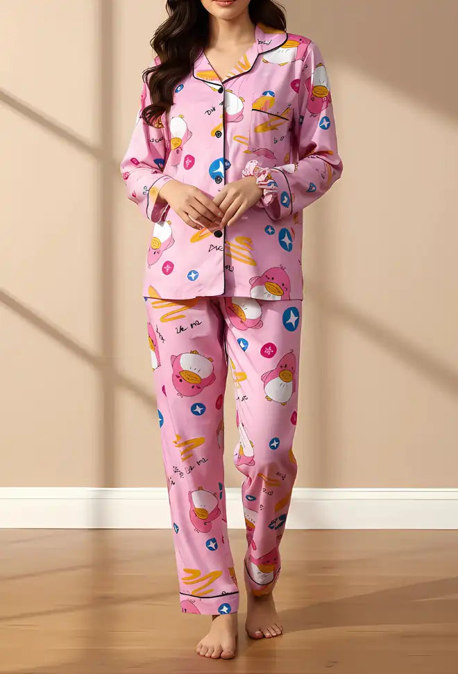 PINK PRINTED PJ SET