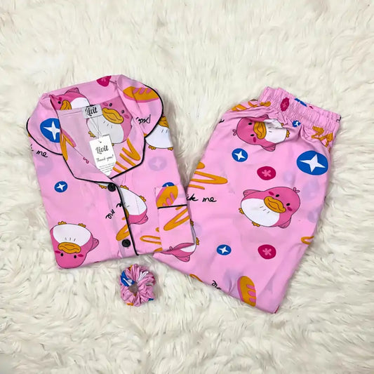 PINK PRINTED PJ SET