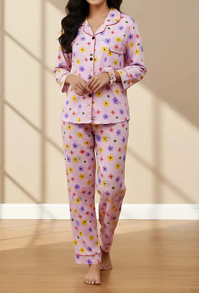 PINK PRINTED PJ SET