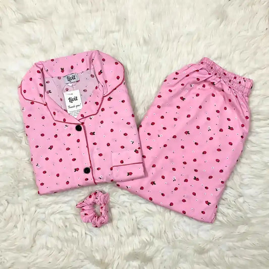 PINK PRINTED PJ SET