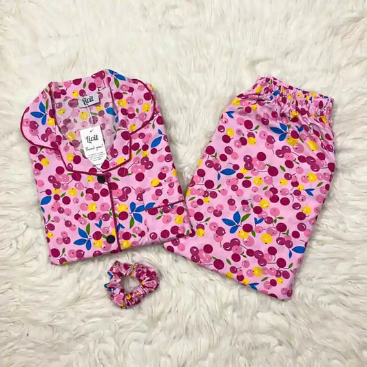 PINK PRINTED PJ SET