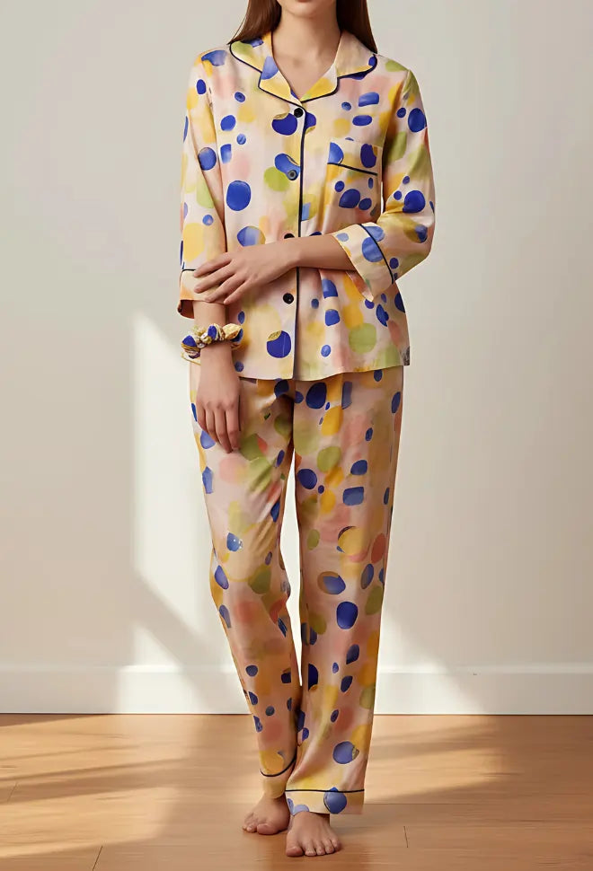 MULTI COLOR PRINTED PJ SET